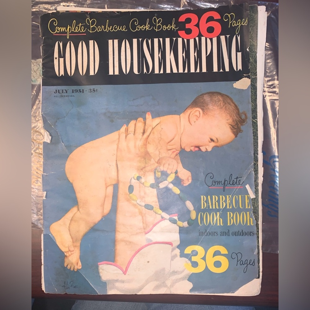 Vintage July 1951 Good Housekeeping Complete Barbecue Cookbook Magazine